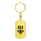 Jill v01a - Luxury Dog Tag Keychain