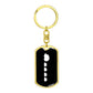 Mama Hedgehog With 4 Hoglets v3 - Luxury Dog Tag Keychain