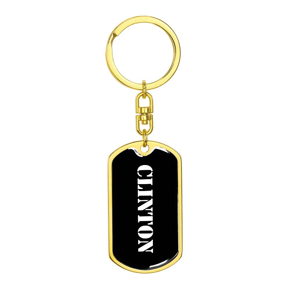 Clinton v2 - Luxury Dog Tag Keychain