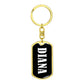 Diana v01w - Luxury Dog Tag Keychain