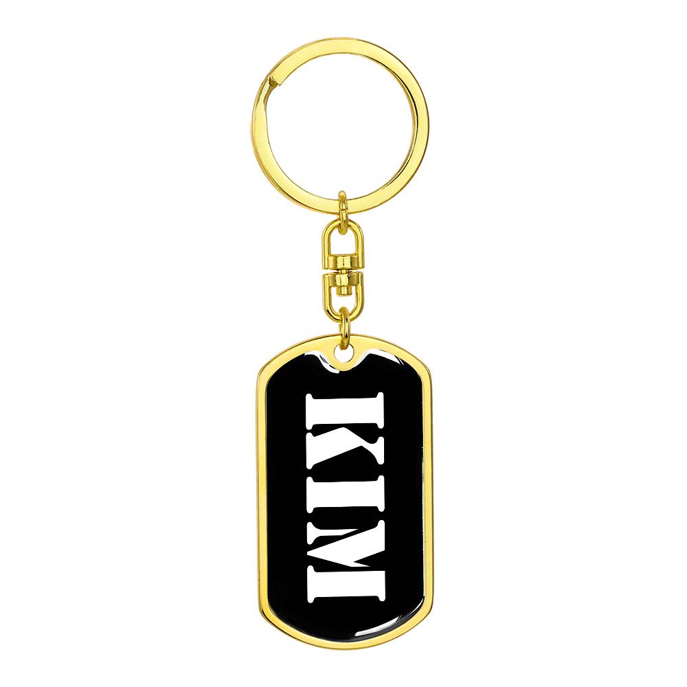 Kim v2 - Luxury Dog Tag Keychain