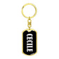Cecile v03 - Luxury Dog Tag Keychain