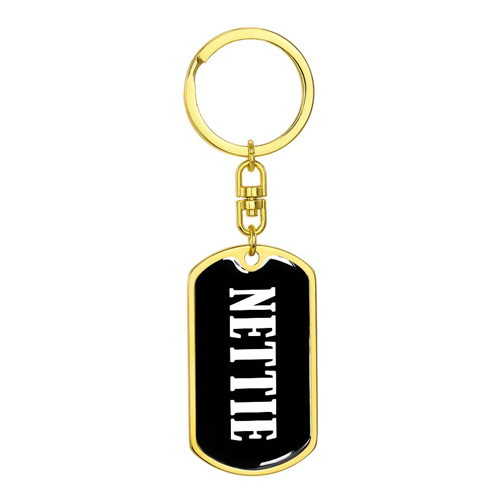 Nettie v03 - Luxury Dog Tag Keychain