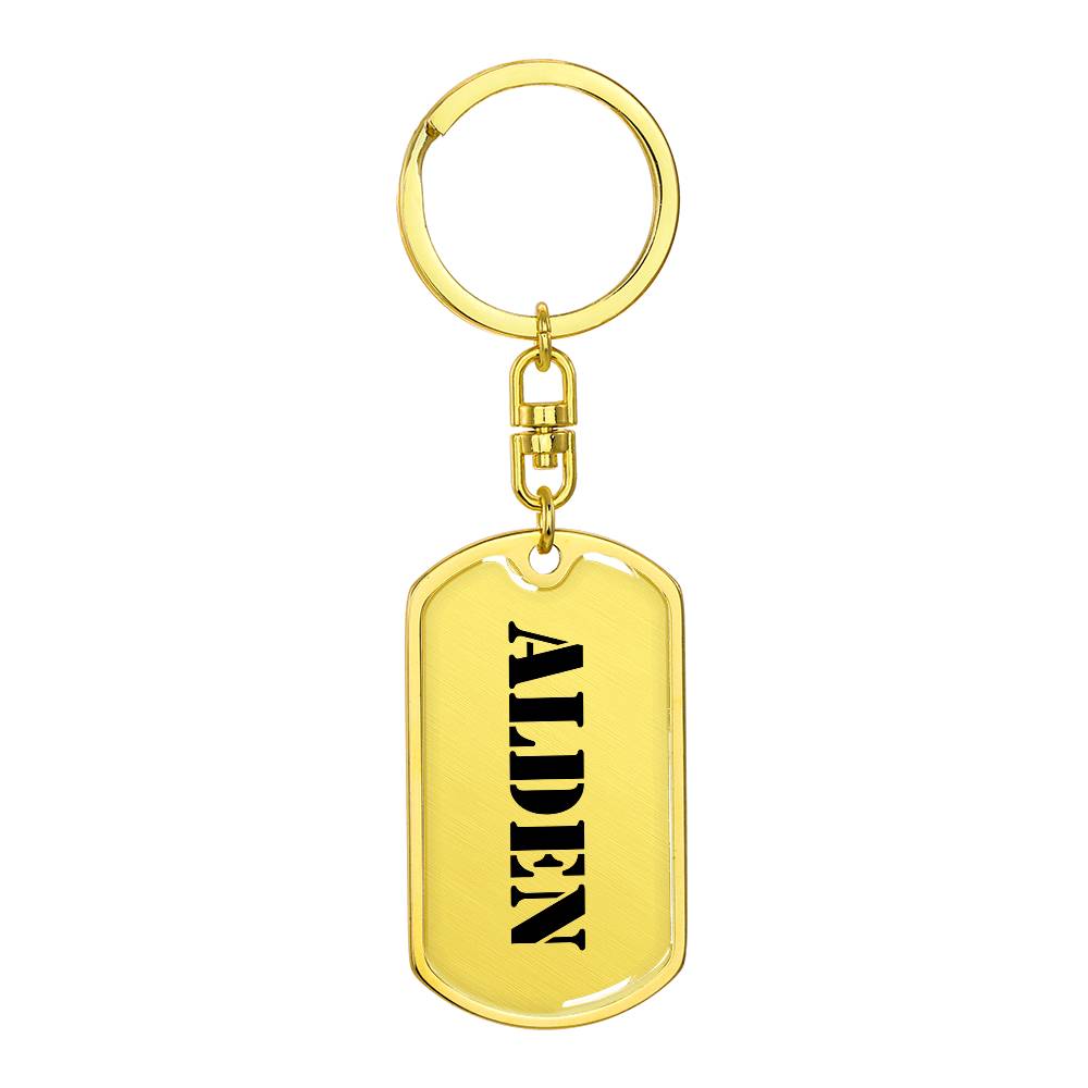 Alden - Luxury Dog Tag Keychain