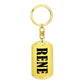 Rene v01 - Luxury Dog Tag Keychain
