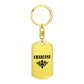 Charlene v01a - Luxury Dog Tag Keychain