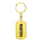 Martina v01 - Luxury Dog Tag Keychain