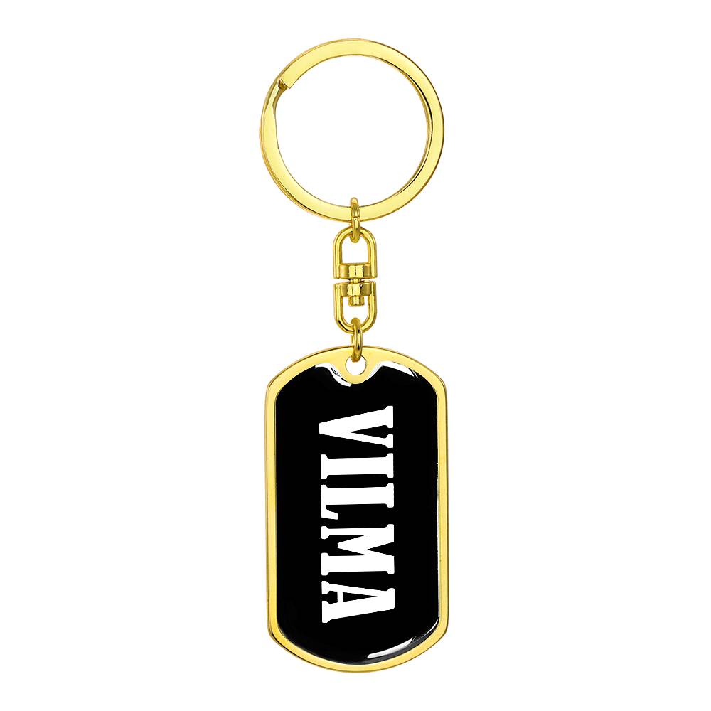 Vilma v03 - Luxury Dog Tag Keychain