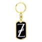Initial Z v001-13 - Luxury Dog Tag Keychain