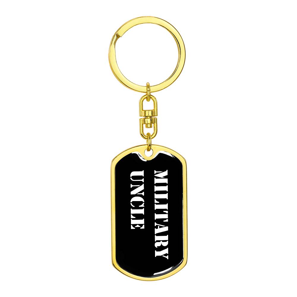 Military Uncle v3 - Luxury Dog Tag Keychain
