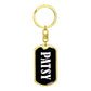Patsy v01w - Luxury Dog Tag Keychain