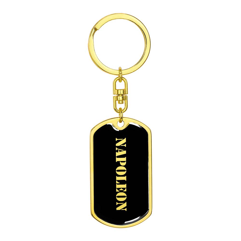Napoleon v2 - Luxury Dog Tag Keychain