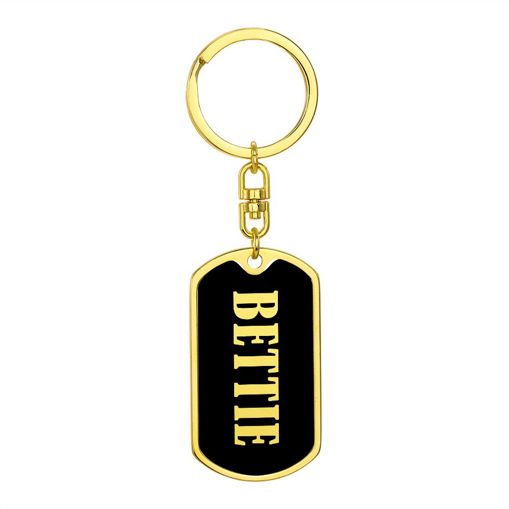 Bettie v02 - Luxury Dog Tag Keychain