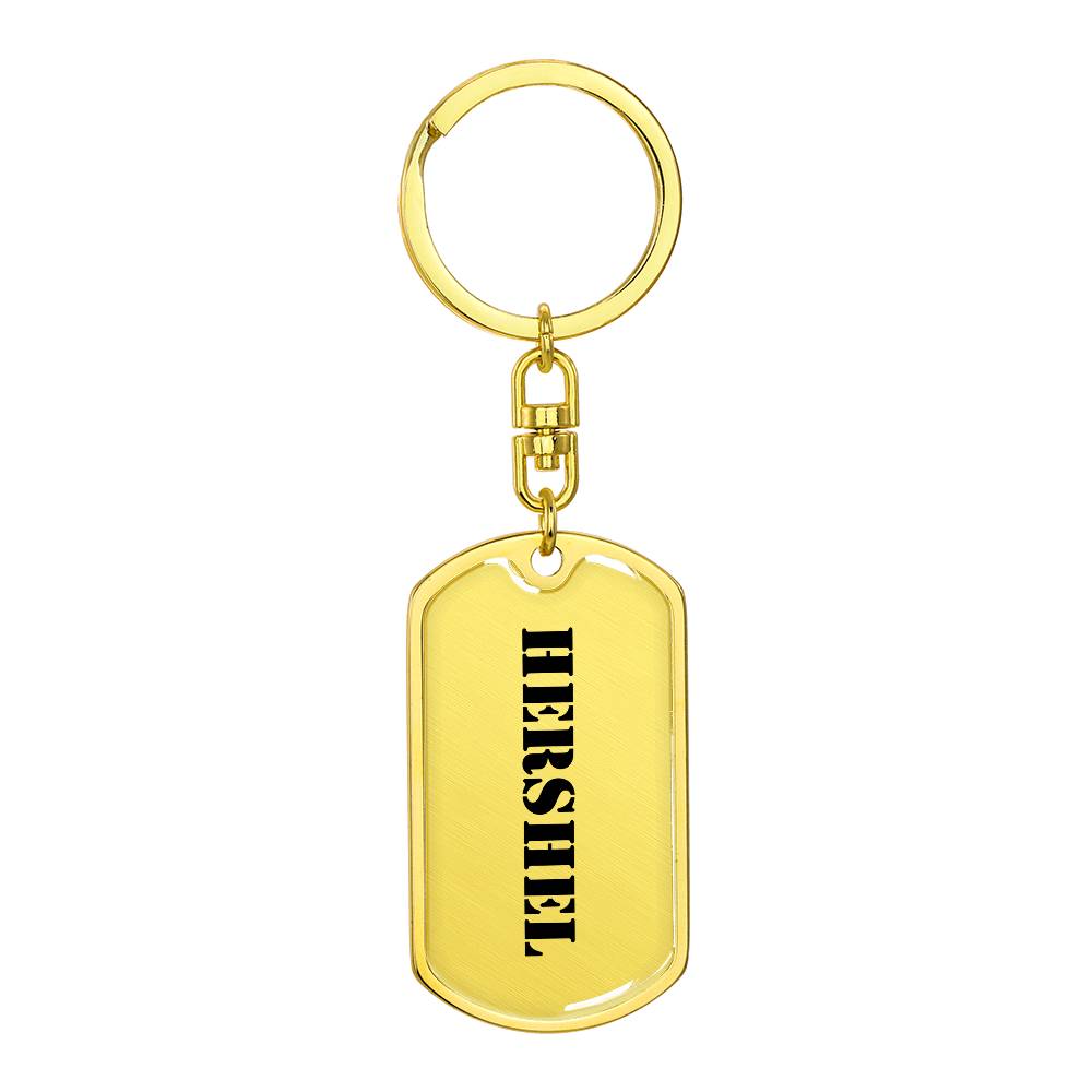 Hershel - Luxury Dog Tag Keychain