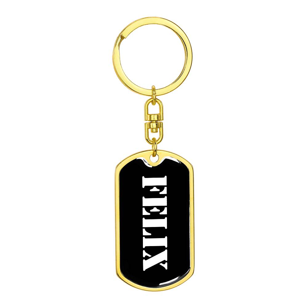 Felix v2 - Luxury Dog Tag Keychain