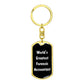 World's Greatest Forensic Accountant v3 - Luxury Dog Tag Keychain