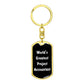 World's Greatest Project Accountant v3 - Luxury Dog Tag Keychain