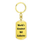 World's Greatest Bill Collector - Luxury Dog Tag Keychain