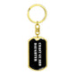 Coast Guard Daughter v3 - Luxury Dog Tag Keychain