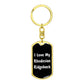 Love My Rhodesian Ridgeback v6 - Luxury Dog Tag Keychain