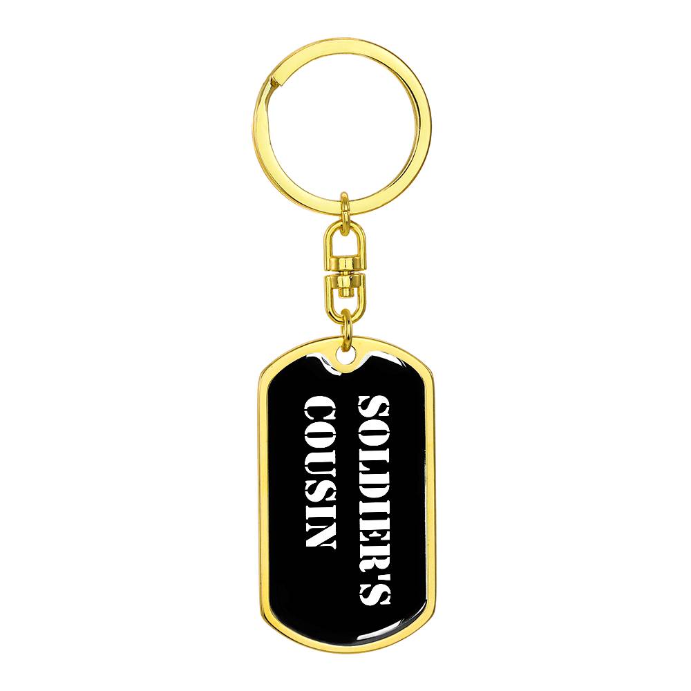 Soldier's Cousin v3 - Luxury Dog Tag Keychain