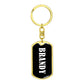 Brandy v01w - Luxury Dog Tag Keychain