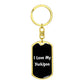 Love My Yorkipoo v6 - Luxury Dog Tag Keychain