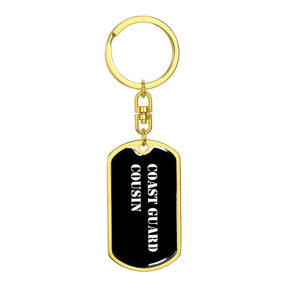 Coast Guard Cousin v3 - Luxury Dog Tag Keychain