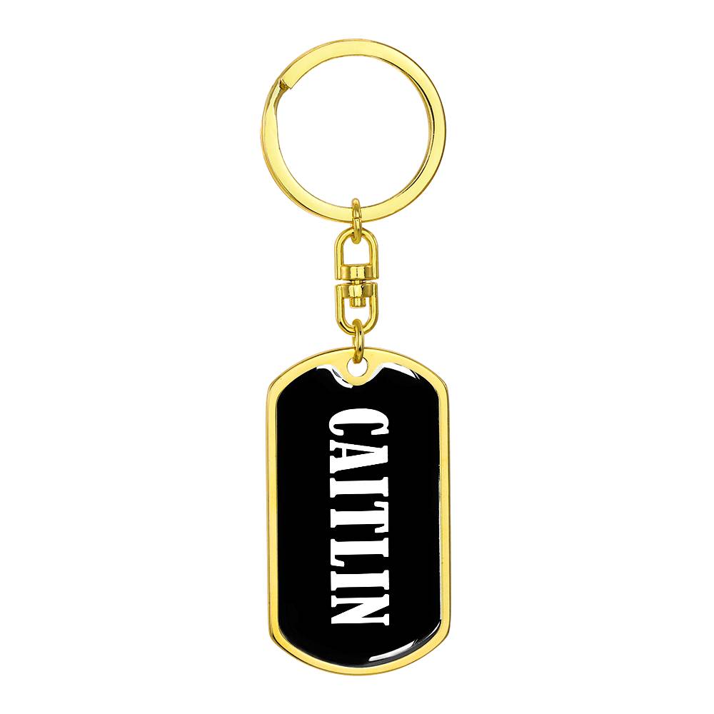 Caitlin v03 - Luxury Dog Tag Keychain