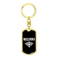 Melinda v03a - Luxury Dog Tag Keychain