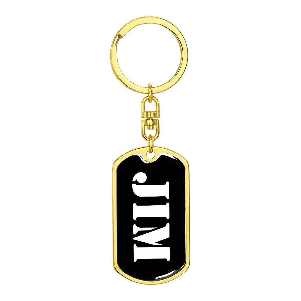 Jim v2 - Luxury Dog Tag Keychain