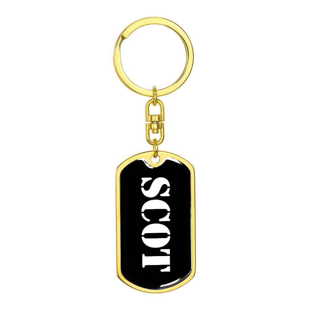 Scot v3 - Luxury Dog Tag Keychain