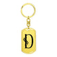 Initial D v001-11 - Luxury Dog Tag Keychain