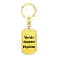 World's Greatest Physician - Luxury Dog Tag Keychain
