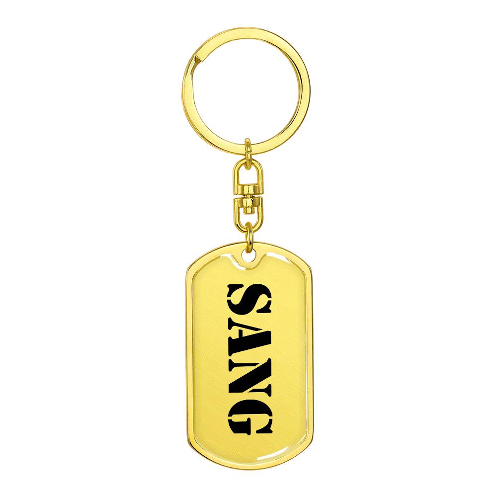 Sang - Luxury Dog Tag Keychain