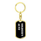 Soldier's Aunt v3 - Luxury Dog Tag Keychain