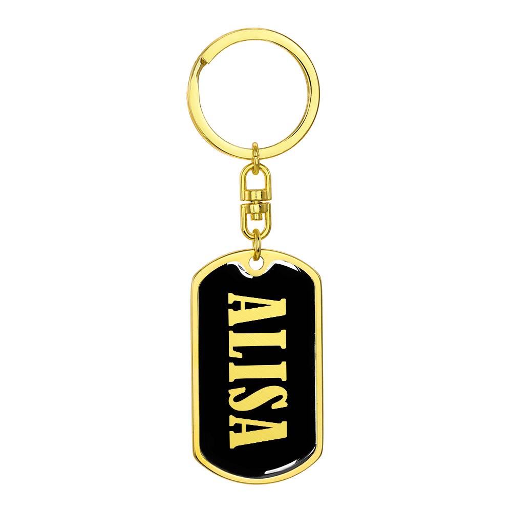 Alisa v02 - Luxury Dog Tag Keychain