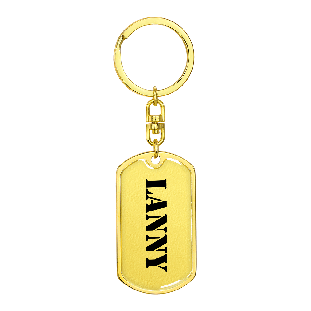 Lanny - Luxury Dog Tag Keychain