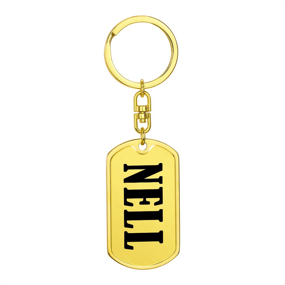 Nell v01 - Luxury Dog Tag Keychain