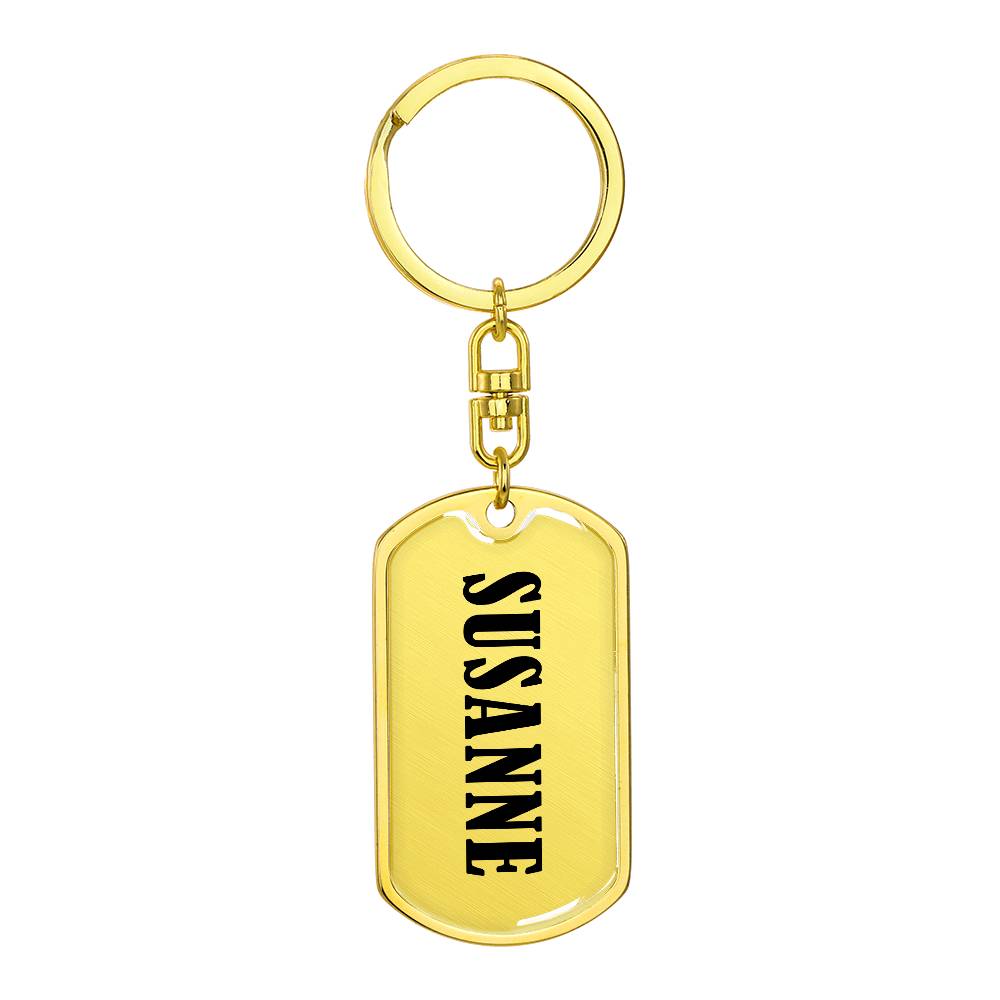 Susanne v01 - Luxury Dog Tag Keychain