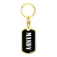 Mandy v03 - Luxury Dog Tag Keychain