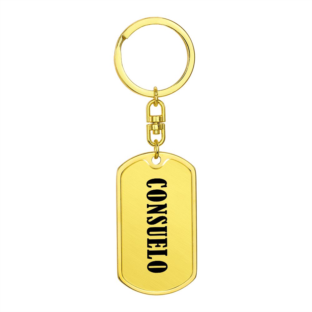 Consuelo v01 - Luxury Dog Tag Keychain