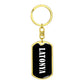 Latonya v03 - Luxury Dog Tag Keychain