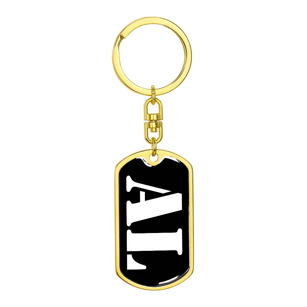 Al v2 - Luxury Dog Tag Keychain