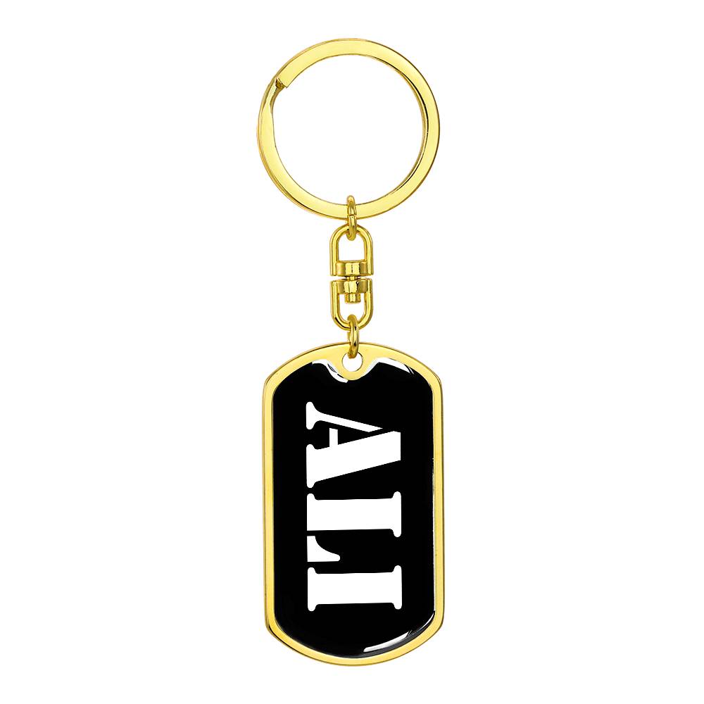 Ali v2 - Luxury Dog Tag Keychain