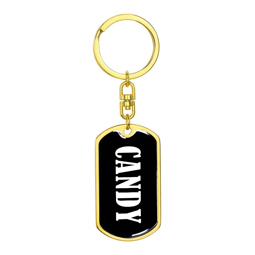 Candy v03 - Luxury Dog Tag Keychain
