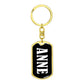 Anne v01w - Luxury Dog Tag Keychain