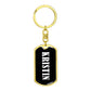 Kristin v01w - Luxury Dog Tag Keychain