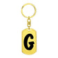 Initial G v1b - Luxury Dog Tag Keychain
