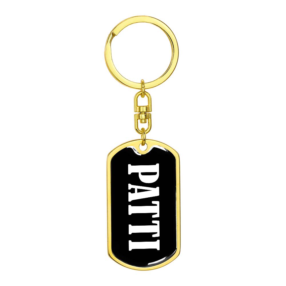 Patti v03 - Luxury Dog Tag Keychain